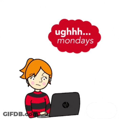 Animated Worker Frantic Monday Work GIF