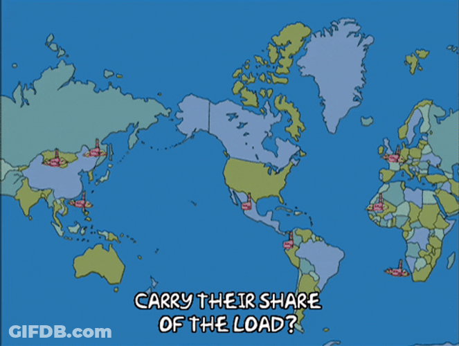 Animated World Map Talking Share The Load GIF