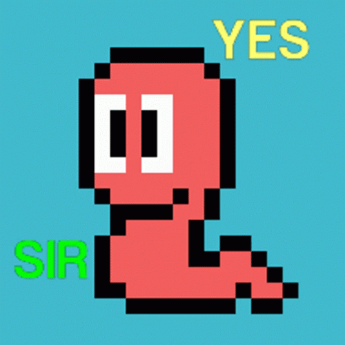 Animated Worm Dancing Yes Sir GIF