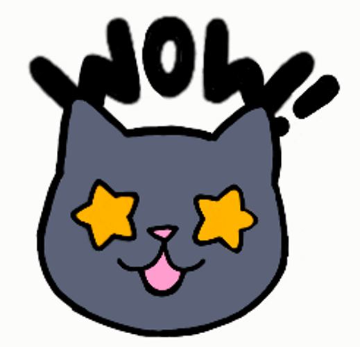 Animated Wow Surprised Cat GIF