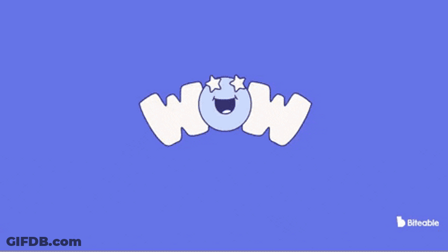 Animated Wowza Emoji Starry Eyes GIF