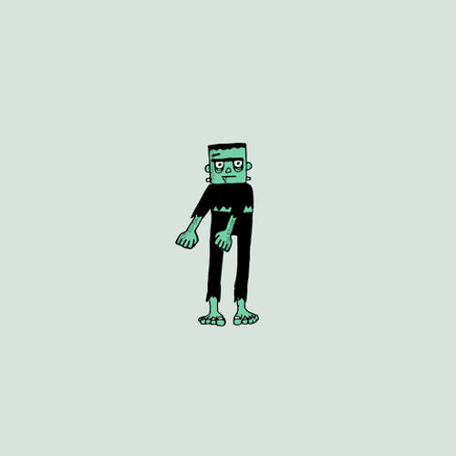 Animated Zombie Floss Dance GIF