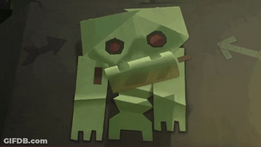 Animated Zombie Like Wendigo GIF