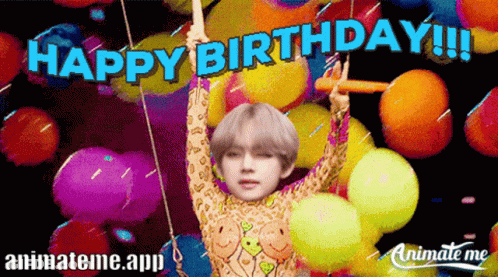 Animateme App Birthday Card GIF