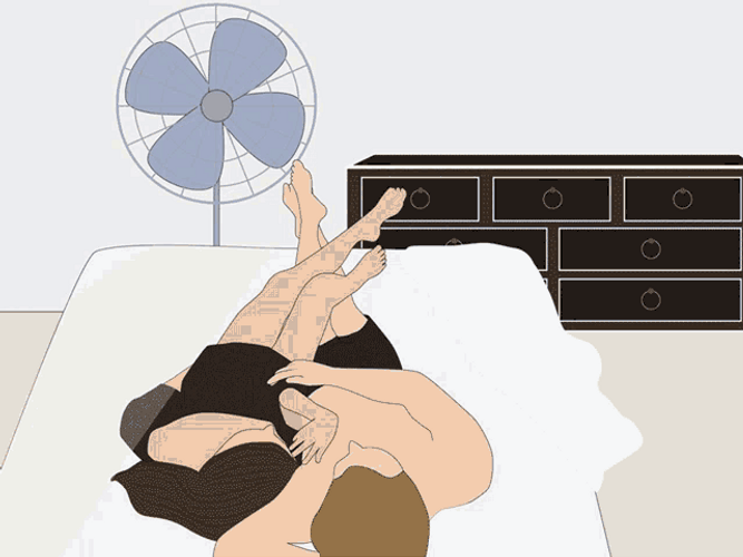 Animation Couple Cuddle GIF