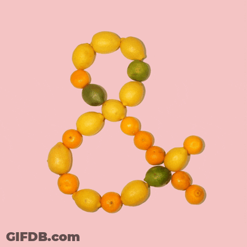 Animation Fruit And Symbol GIF