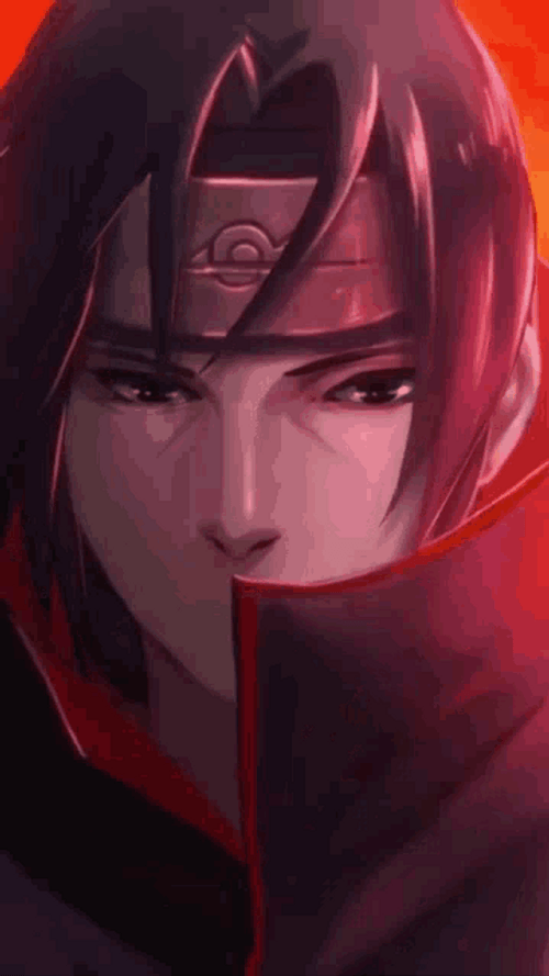 Animation Itachi Uchiha Mangekyou Sharingan Fire Background GIF