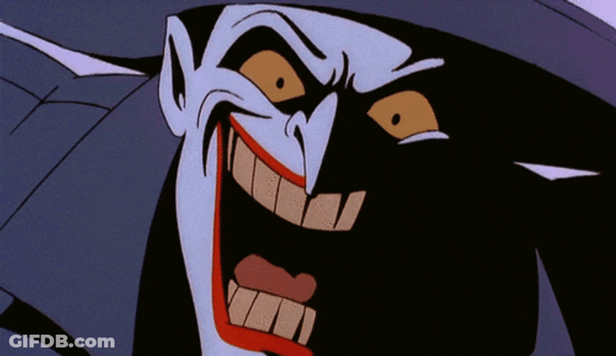 Animation Joker Evil Laugh Muahahaha GIF