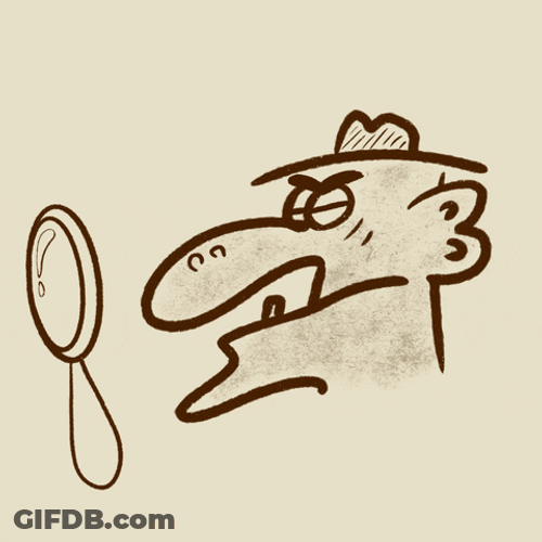 Animation Man Find Magnifier GIF
