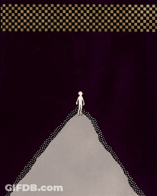 Animation Man UFO Disappear GIF