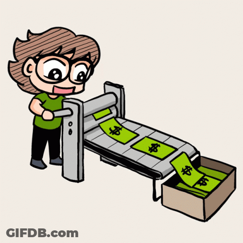 Animation Of Making Cash GIF