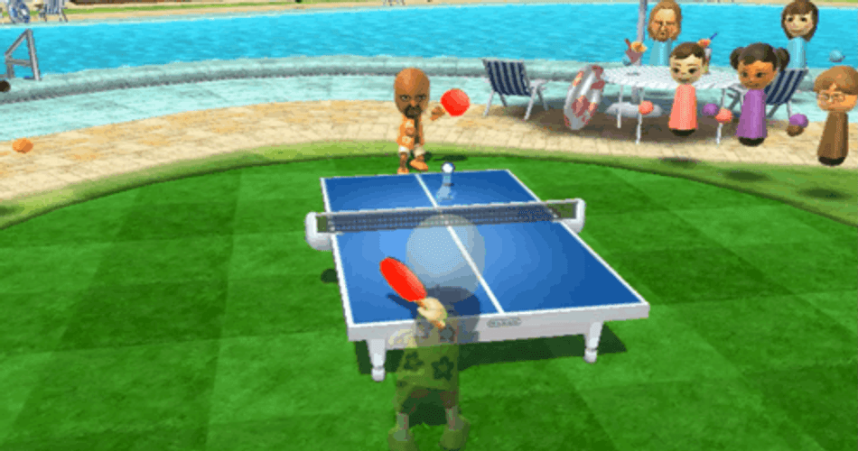 Animation Of People Playing Table Tennis GIF