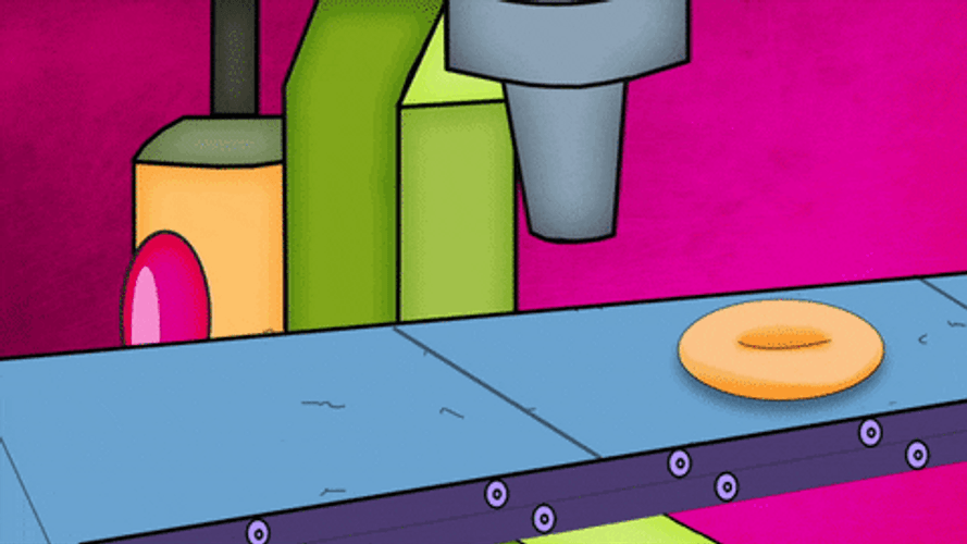 Animation Time To Make The Donuts Process GIF