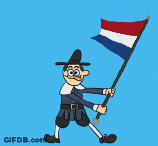 Animation Waving Flag Of Netherlands GIF