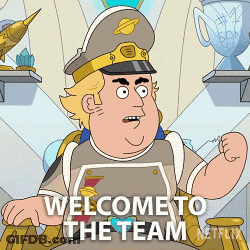 Animation Welcome To The Team Meme GIF