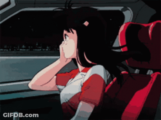 Anime Aesthetic Anime Girl Staring Outside The Window GIF