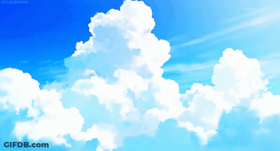 Anime Aesthetic Cloud GIF