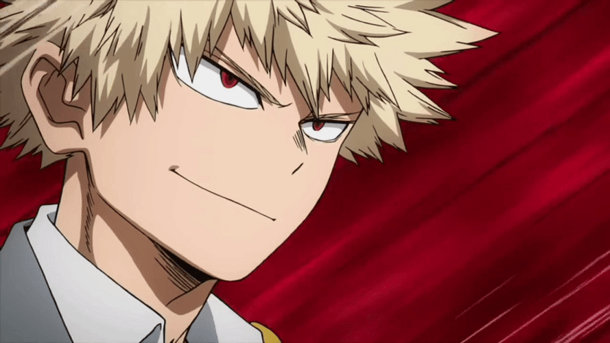 Anime Bakugo Devilish Smirk From My Hero Academia GIF