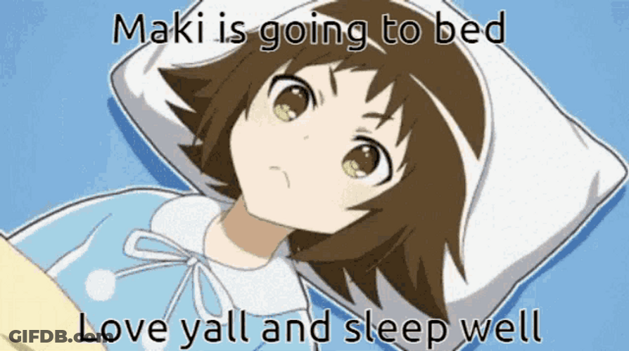 Anime Bebop Maki Going To Bed Sleep Well GIF
