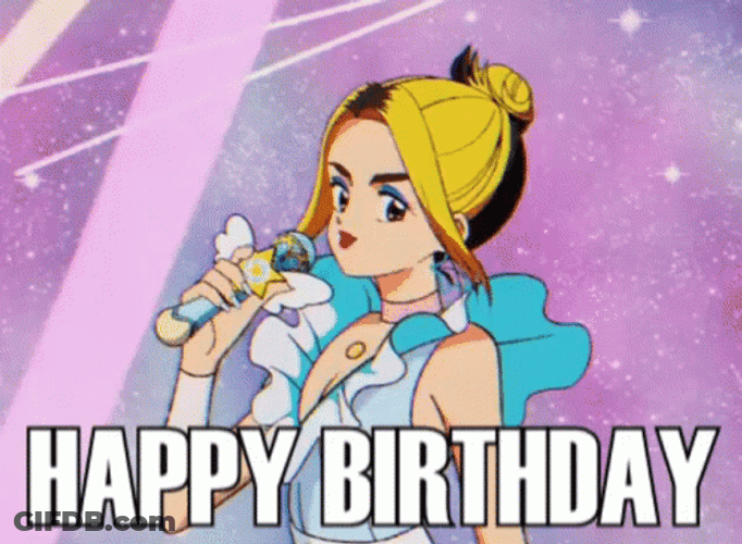 Anime Birthday Dua Lipa Levitating GIF