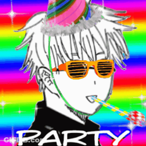 Anime Birthday Jujutsu Kaisen Satoru Gojo Party GIF