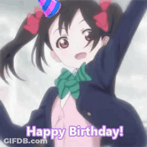 Anime Birthday Love Live Nico Nii GIF