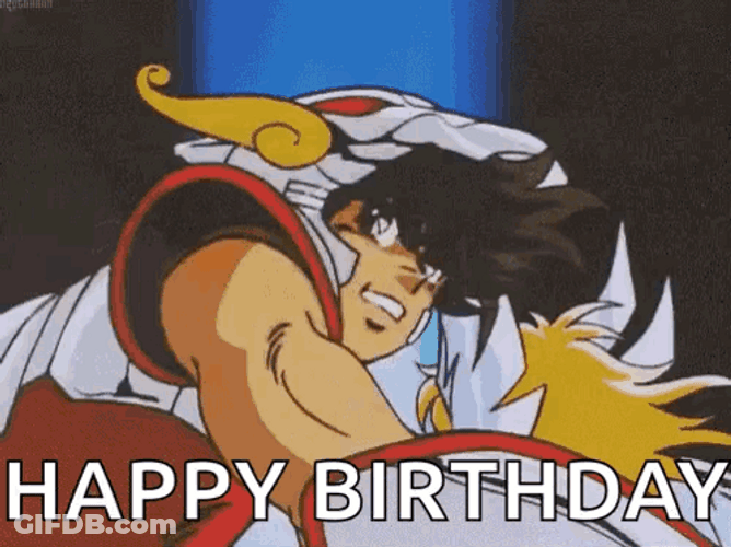 Anime Birthday Saint Seiya: Knights Of The Zodiac GIF