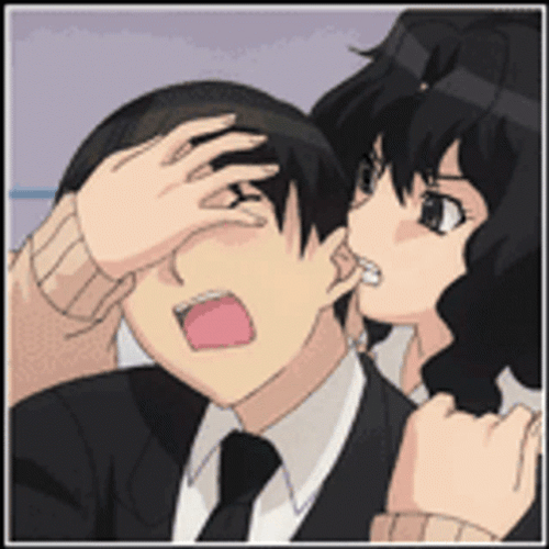 Anime Bites Ear GIF