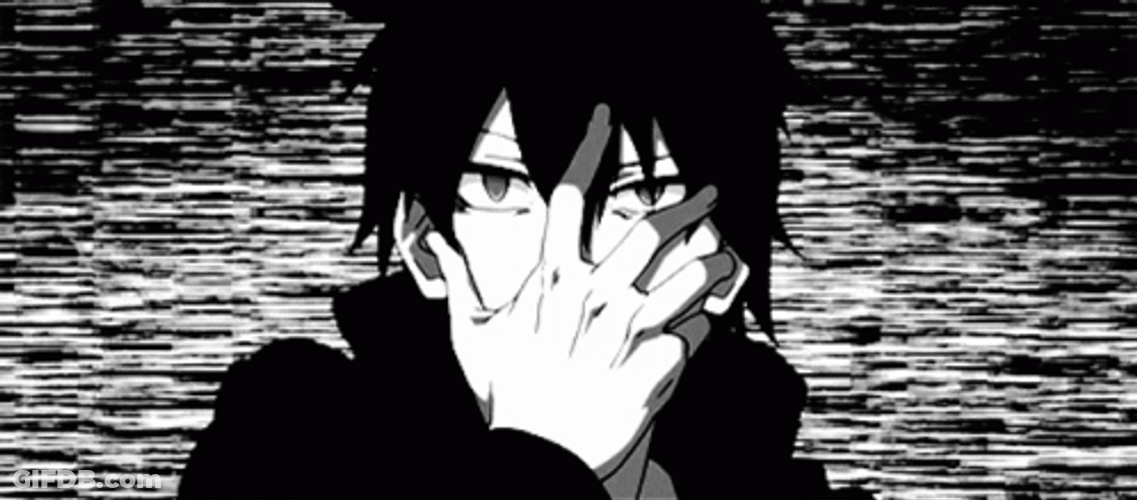 Anime Black And White Shintaro GIF