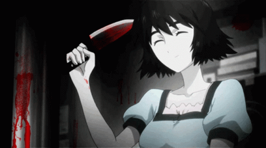 Anime Blood Mayuri Shiina Steins Gate GIF