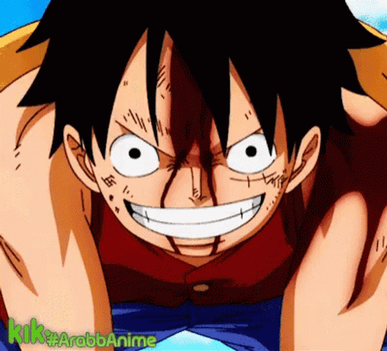 Anime Blood Monkey Luffy One Piece GIF