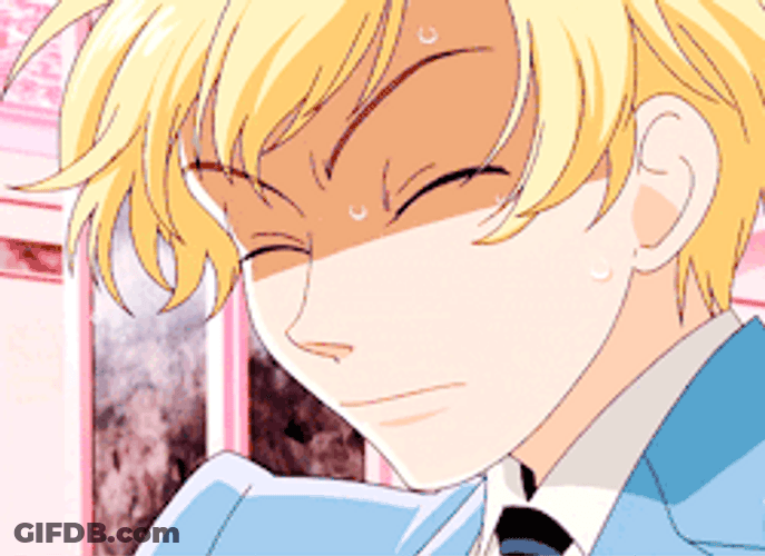 Anime Blush Ouran High School Host Club GIF