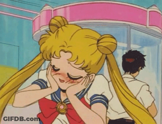 Anime Blush Usagi Sailor Moon GIF