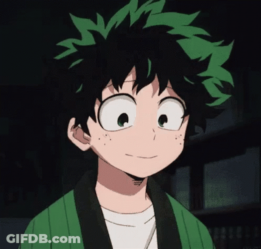 Anime Boy Smiling Izuku GIF