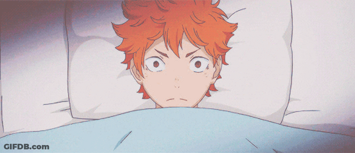 Anime Boy Upset Cant Sleep GIF