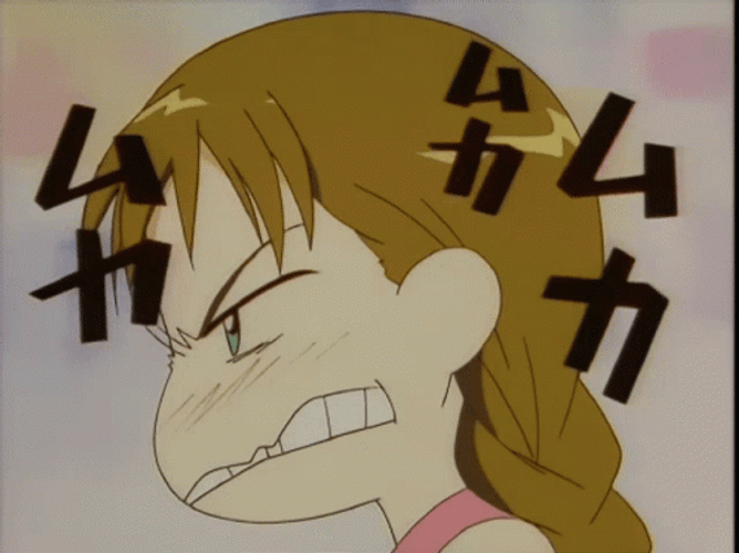 Anime Car Flying Kicked By Girl GIF