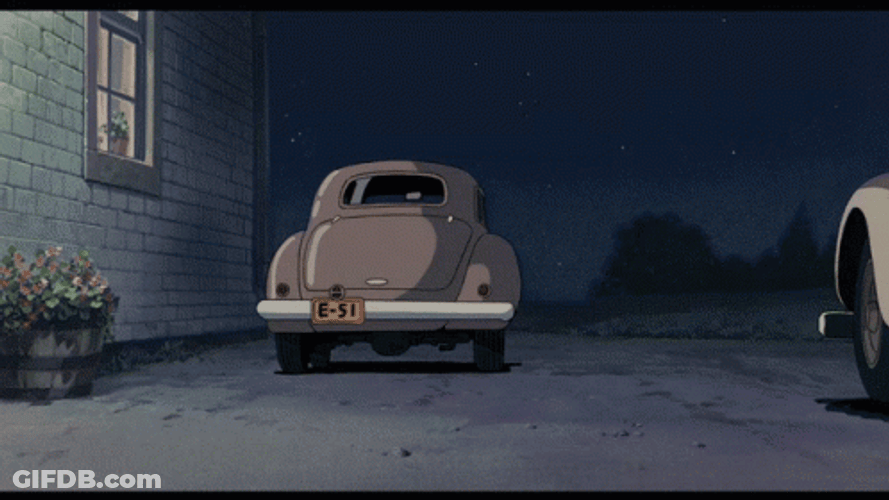 Anime Car Parking GIF