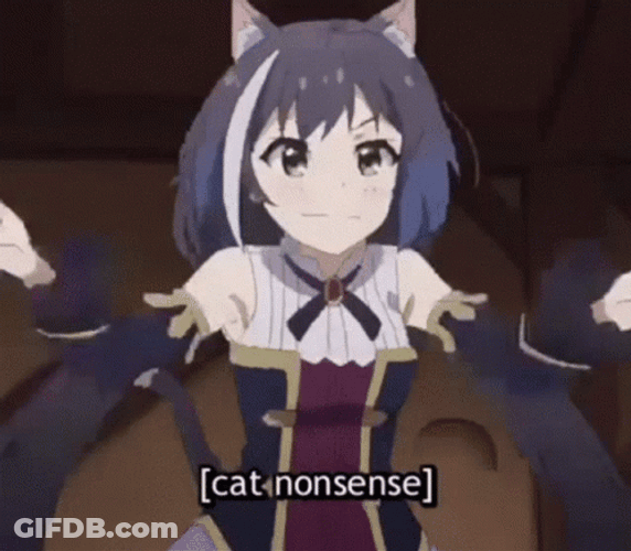 Anime Cat Nonsense Kyaru Momochi GIF