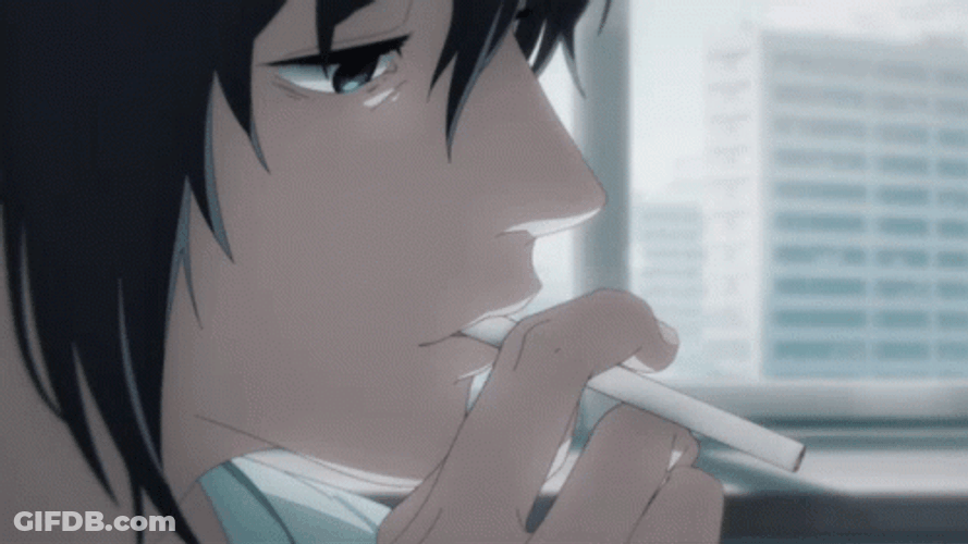 Anime Chainsaw Man Smoking GIF
