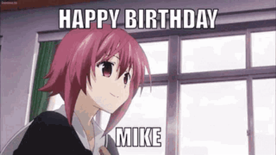 Anime Chaos Child Serika Onoe Happy Birthday Mike GIF