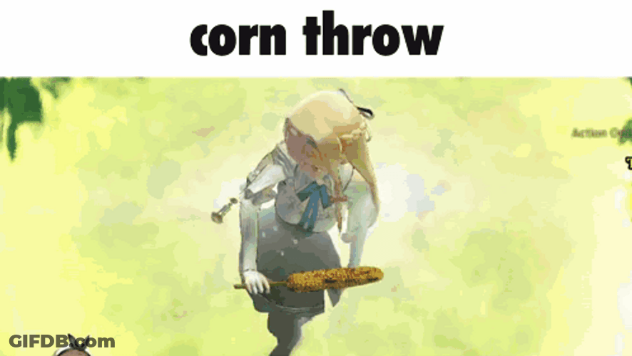 Anime Character Cornhole Throw GIF
