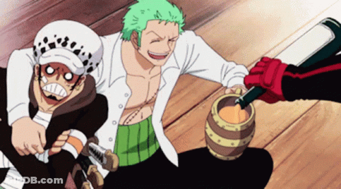 Anime Character Holding Bottle Of Alcohol GIF