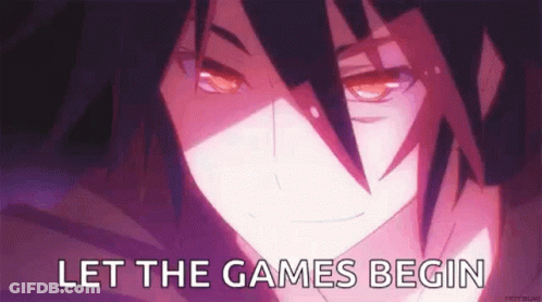 Anime Character Let The Games Begin GIF