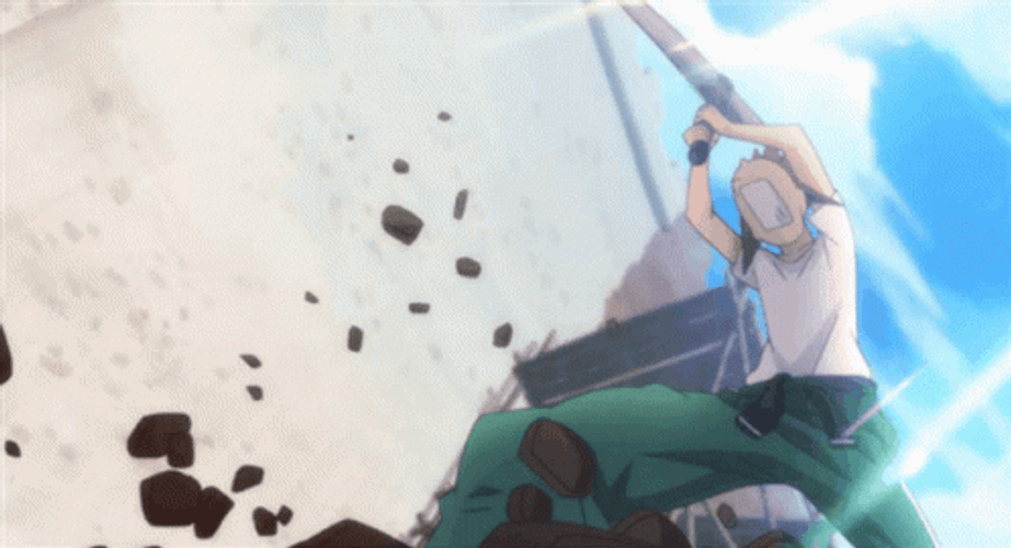 Anime Character Mining GIF