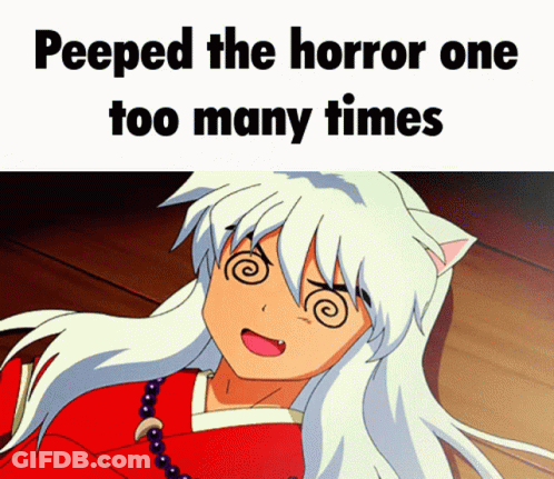 Anime Character Peeped The Horror One Too Many Times GIF