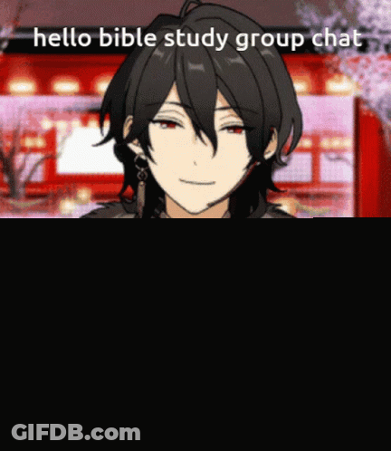 Anime Character Saying Hello Bible Study Group Chat GIF