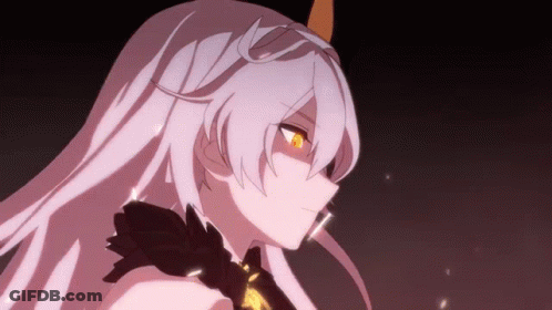 Anime Character White Hair Yellow Eyes GIF