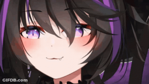 Anime Character With Purple Hair GIF