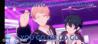 Anime Characters Cheering You On GIF