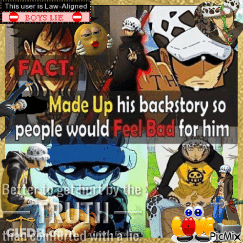 Anime Characters Collage With Made Up Backstory GIF